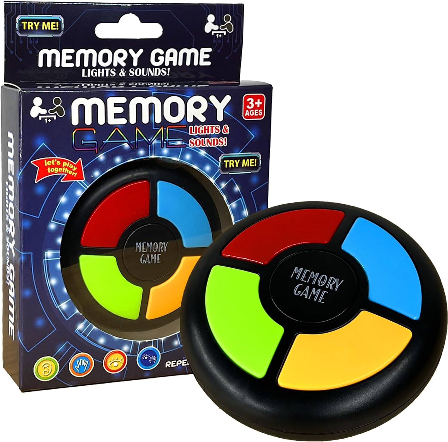 Light Up Memory Game Handheld Electronic Toys Color Memorizing Classic Board Games Quiz