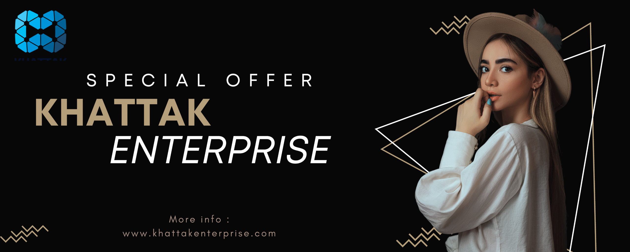 Black and Gold Modern Fashion Store Banner