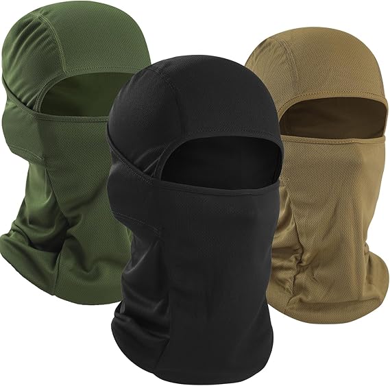 3 Pieces Balaclava Face Mask of Men - Ski Mask, Breathable Elastic Fit & Perfect for Outdoor Activities!